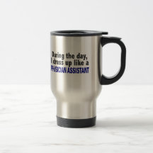 Während des Tages kleide ich oben wie Arzt-Assiste Kaffee Tasse