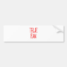 Wahrer Fan Auto Sticker