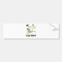 Wahrheits-Stadt @zazzle Blaupause cover.ai Auto Sticker
