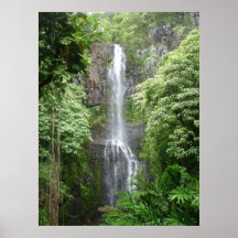 Waimea Fälle, Hana, Maui, Hawaii Posterdruck