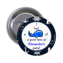 Wal eines gute Zeit-Seethema-Geburtstages buttons