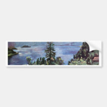Walchensee Panoramablick von der Kanzel durch Cori Auto Sticker