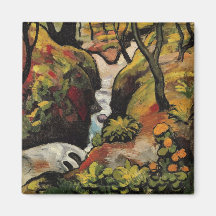Waldbach bis August Macke Vintager Expressionismus Kühlschrankmagnete
