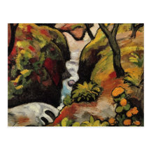 Waldbach bis August Macke Vintager Expressionismus Postkarten