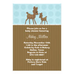 Waldrotwild-Babyparty-Einladungen
