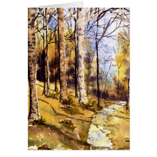 "Waldweg-" Karte | Zazzle