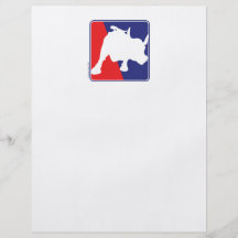 Wall Street-roter weißer und blauer Stier Personalisierte Flyer