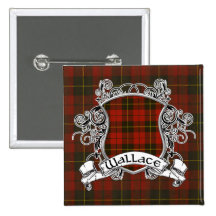 Wallacetartan-Schild Button