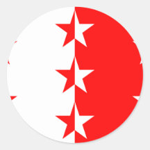 Wallis, die Schweiz Aufkleber