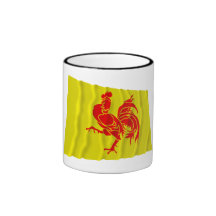 Wallonische Regions-wellenartig bewegende Flagge Teetasse