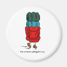 Wanderer Kühlschrankmagnet