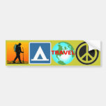 Wanderung, Lager, Reise, Frieden Autosticker