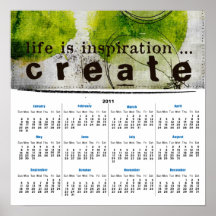 Wandkalender-Plakat der Blumen-2011