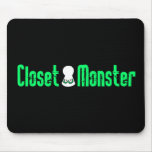 Wandschrank-Monster-Schwarzes Mousepads