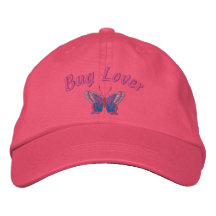 Wanzen-Liebhaber mit Schmetterling Bestickte Baseballmütze