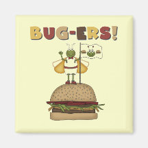 Wanzen und Burger-T-Shirts und Geschenke Kühlschrankmagnete