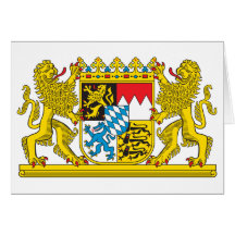 Wappen Bayern-offiziellen Deutschland-Symbols Grußkarten