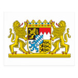Wappen Bayern-offiziellen Deutschland-Symbols Postkarten