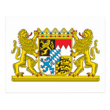 Wappen Bayern-offiziellen Deutschland-Symbols Postkarten