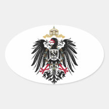 Wappen Deutsches Reich 1889 Reichsadler Ovaler Aufkleber