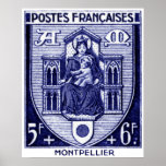 Wappen, Montpellier Frankreich Poster