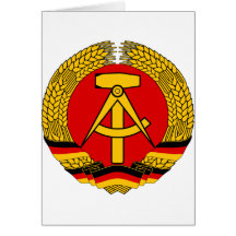 Wappen offizielles Wappenkunde-Symbol Ostdeutschla Grußkarte