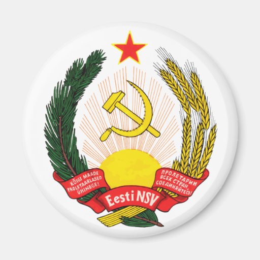 Wappen offizielles Wappenkundesymbol Estlands Kühlschrankmagnete