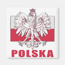 Wappen Polens Polska Kühlschrankmagnete