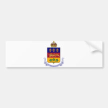 Wappen Québec offizielles Kanada Wappenkunde-Logo Autoaufkleber