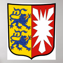 Wappen Schleswig-Holstein offizielles Deutschland Posterdruck
