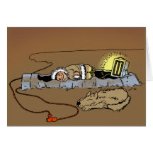 "Warmes u. gemütliches Weihnachts" Karte
