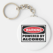 Warnen ANGETRIEBEN DURCH ALKOHOL Schlüsselkette Schlüsselband
