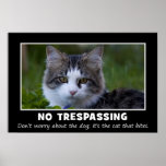 Warnen zu allen Eindringlingen und zu Anwälten (L) Plakatdrucke