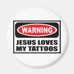 Warnende JESUS-LIEBEN MEIN TÄTOWIERUNGEN Magnet Magnete