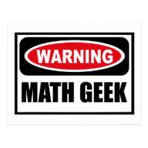 Warnende MATHE-AUSSENSEITER Postkarte