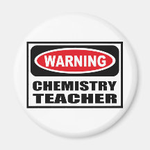 Warnender CHEMIE-LEHRER Magnet