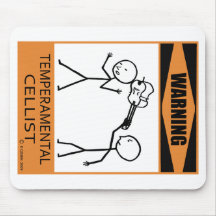 Warnender Temperamental Cellist Mousepad