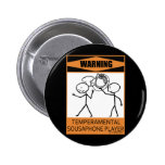Warnender Temperamental Sousaphone-Spieler Anstecknadel