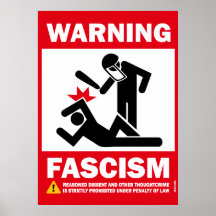 Warnung: Faschismus Posterdrucke