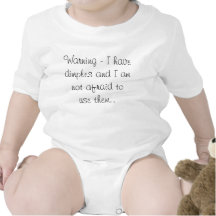 Warnung - ich habe Grübchen und ich habe nicht… An Tshirts