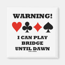Warnung! Ich kann Brücke bis Dämmerung (Karten-Anz Magnete