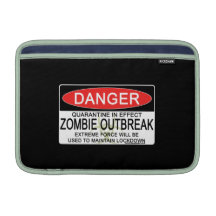 Warnung - Zombie-Ausbruch MacBook Sleeves