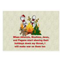 Warum es Krieg auf Weihnachten gibt Visitenkarten