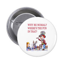 WARUM SEIEN SIE NORMAL?  WO IST DER SPASS IN DEM? ANSTECKNADELBUTTONS