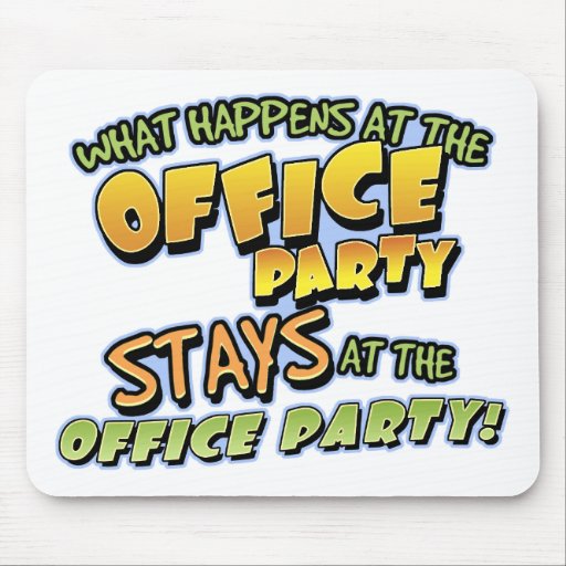 Was am Büro-Party Mousepad geschieht