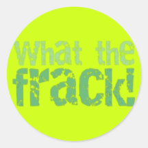 Was der Frack Text-Entwurf Runder Aufkleber