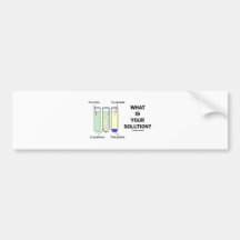 Was ist Ihre Lösung? (Chemie-Spaß) Autosticker