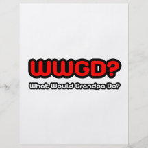 Was würde Großvater tun? Personalisierte Flyer