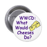 Was würden Käse tun? (Knopf) Buttons