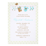 Wäscheleine-Babyparty-Einladungen